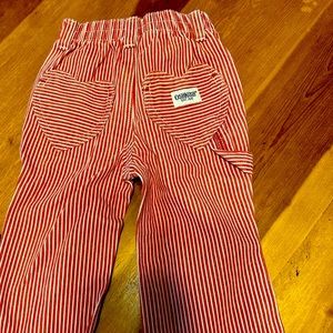 Oshkosh Pinstriped Carpenter Jeans with heart shaped pockets